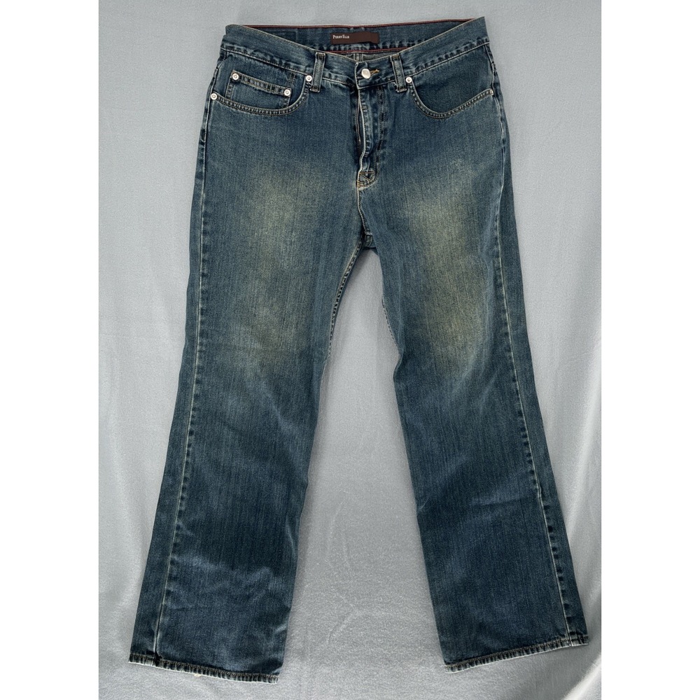 Perry Ellis Jeans‎ Mens 33x30 Cotton Straight Leg Denim Pants Casual Relaxed Fit